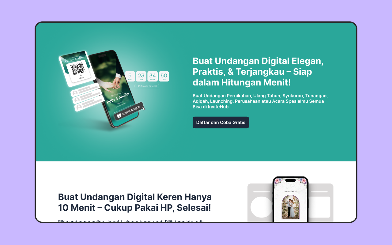 InviteHub preview