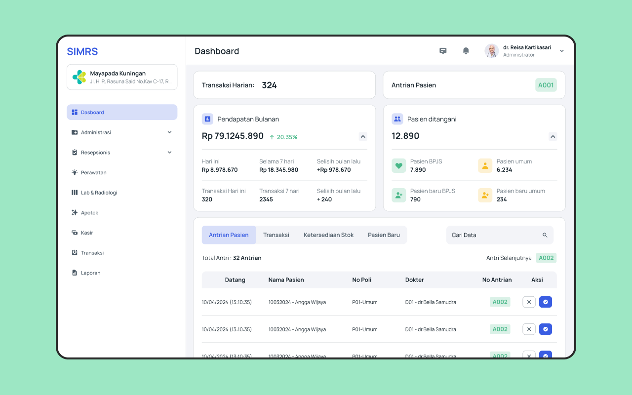 SIMRS — Sistem Informasi Manajemen Rumah Sakit preview