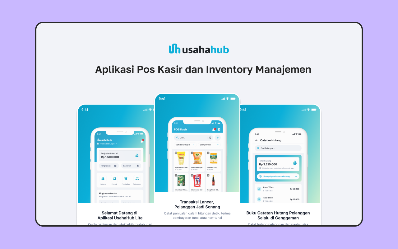 UsahaHub POS preview