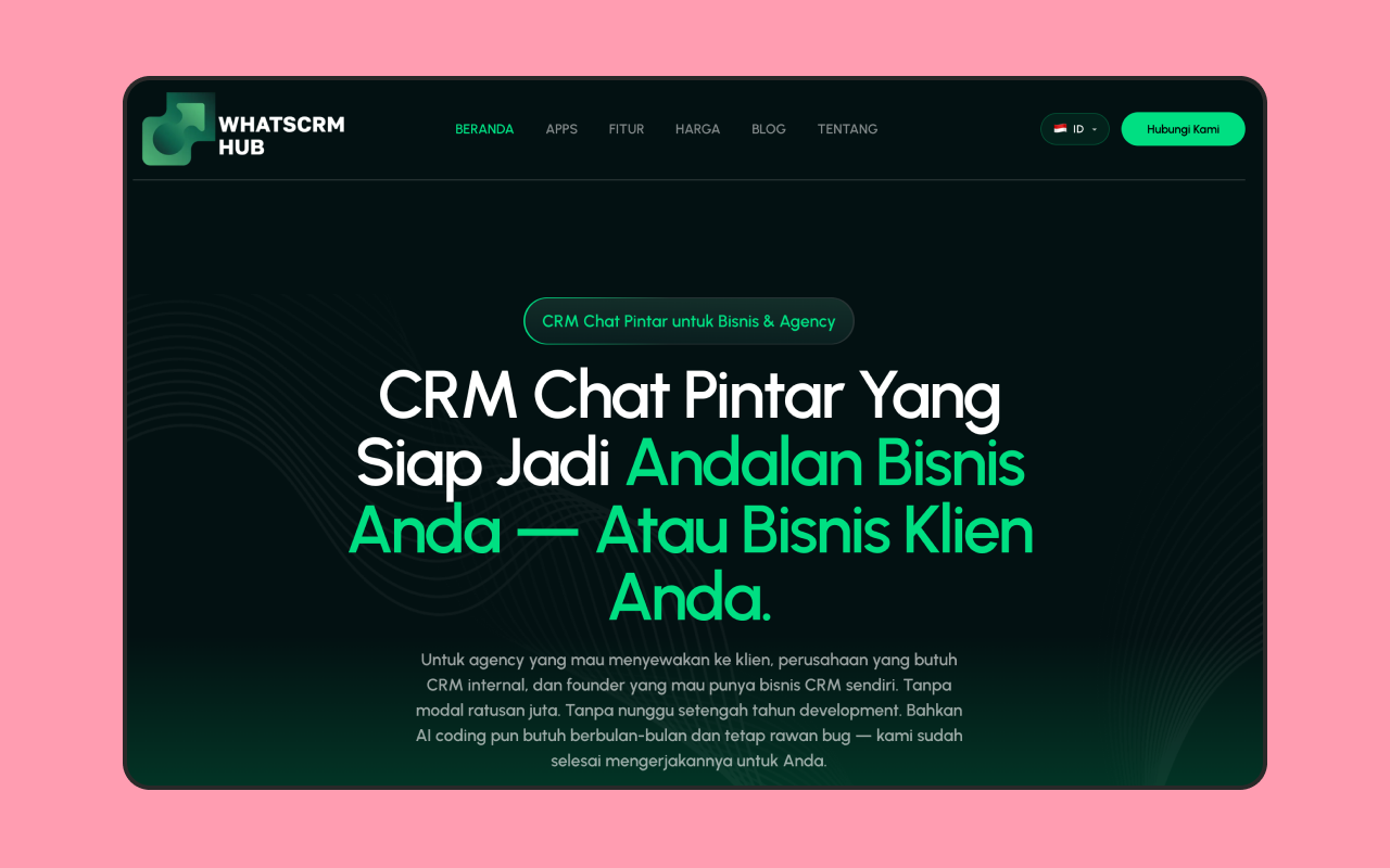 WhatsCRM Hub preview